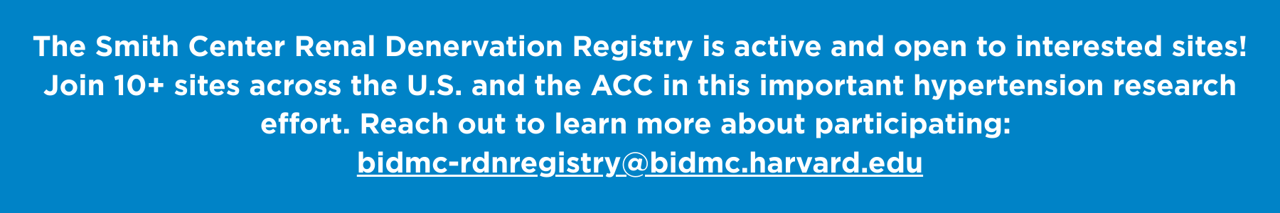 RDN Registry is actively adding sites to contribute data