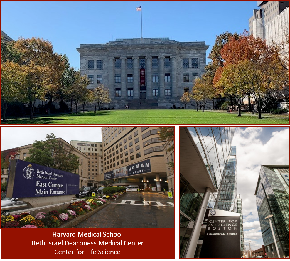 Harvard medical school campus and Beth Israel Deaconess Medical Center
