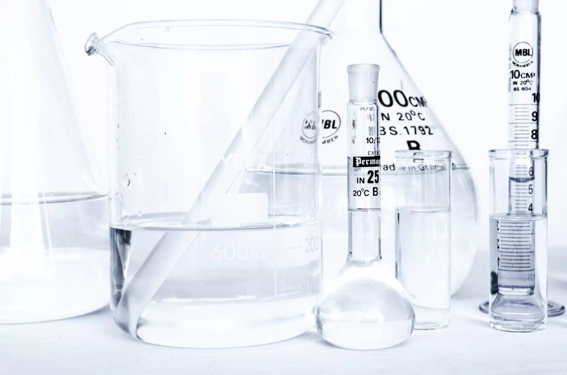 Beakers in a Laboratory