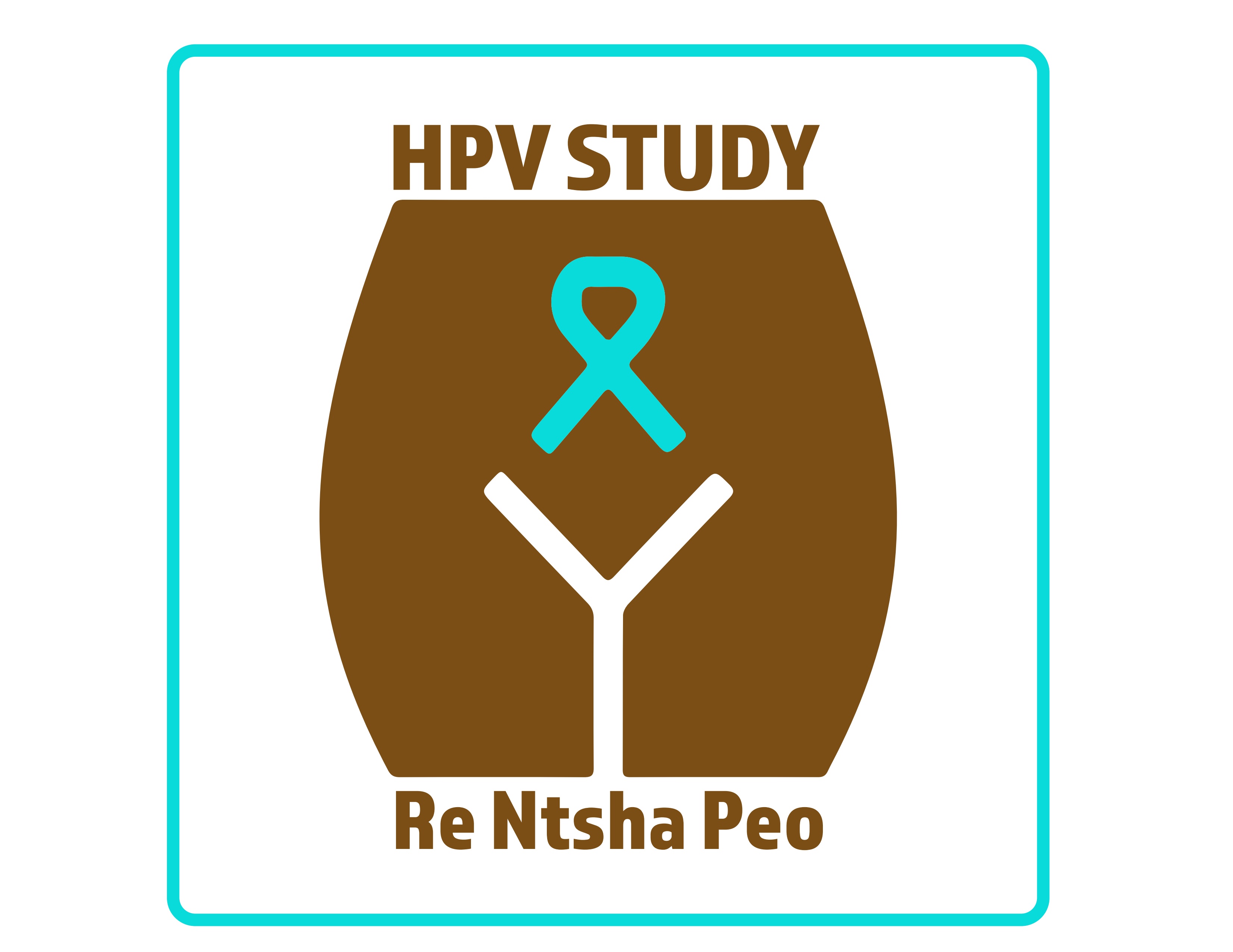 HPV Study logo with Re Ntsha Peo symbol inside