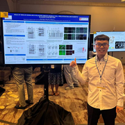 Dr. Zhaobo Luo with poster at SUFU winter meeting
