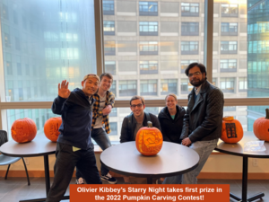 Olivier's award winning pumpkin Halloween 2022