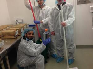 In the animal facility