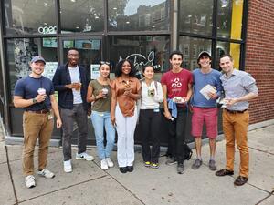 Group photo in front of Matcha Cafe Maiko