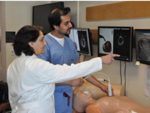 Dr Robina in the Echo Lab