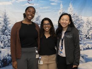 Team members at Holiday Staff Appreciation 2024