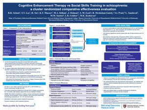 Cognitive Enhancement Therapy vs Social Skills Training in schizophrenia