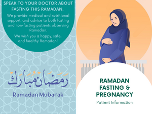 Speak to your doctor about fasting this Ramadan