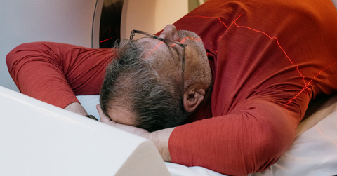 A Man Laying in an MRI Machine 