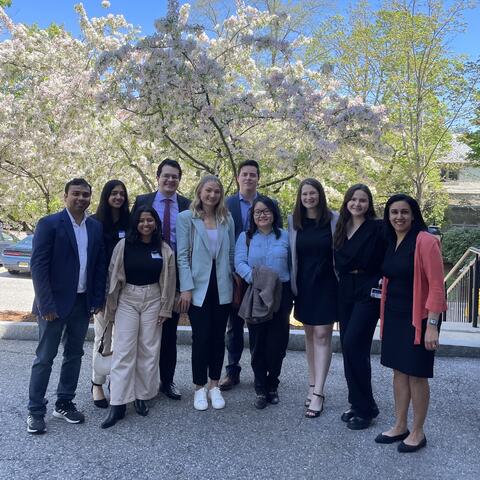 Members of Asani Lab together at the BIDMC CardioVascular Research Retreat