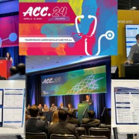 Photos of Vascular Section members presenting at ACC