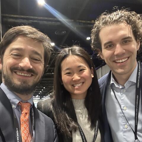 Drs. Strom and Spetko and Christy Zheng selfie at ACC25