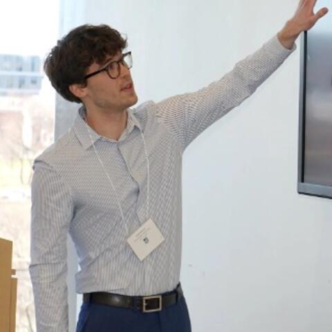 Dalton Driscoll presenting