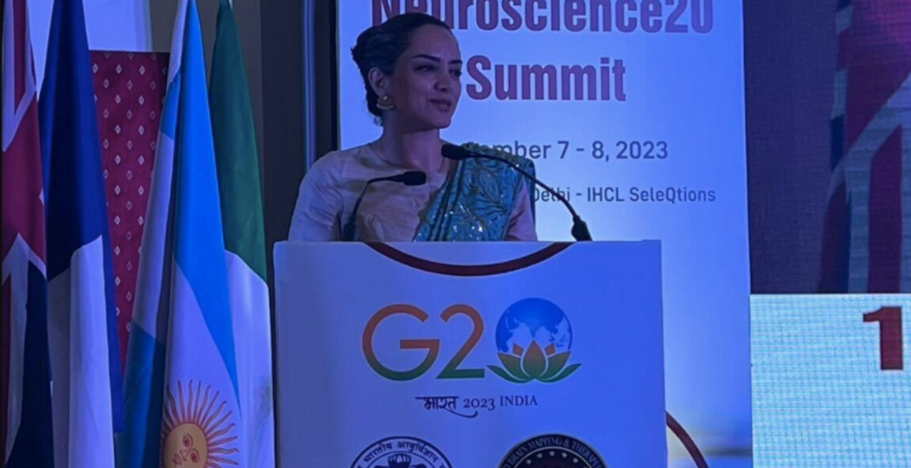 Dr. Sepideh Hariri resented research done by the Center at the Neuroscience20 Summit in India.