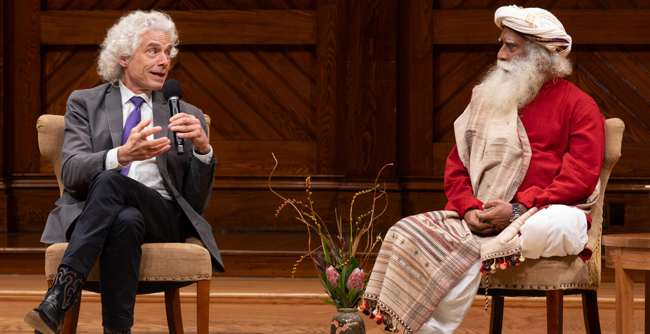 Dr. Steven Pinker and Sadhguru