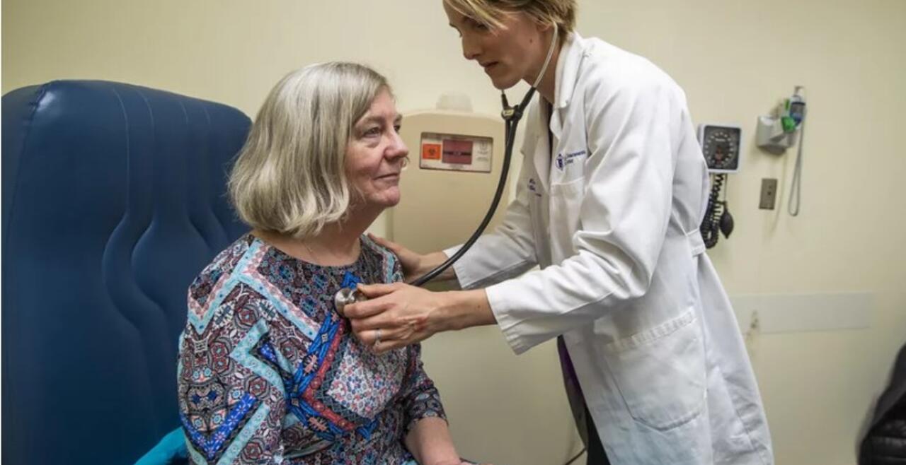 Dr. Rice with Patient 