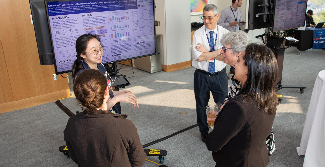 BIDMC resident presenting their research project