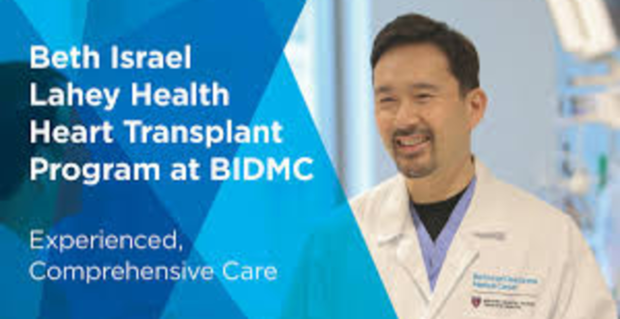 BILH heart transplant graphic at BIDMC graphic. Experienced, comprehensive care