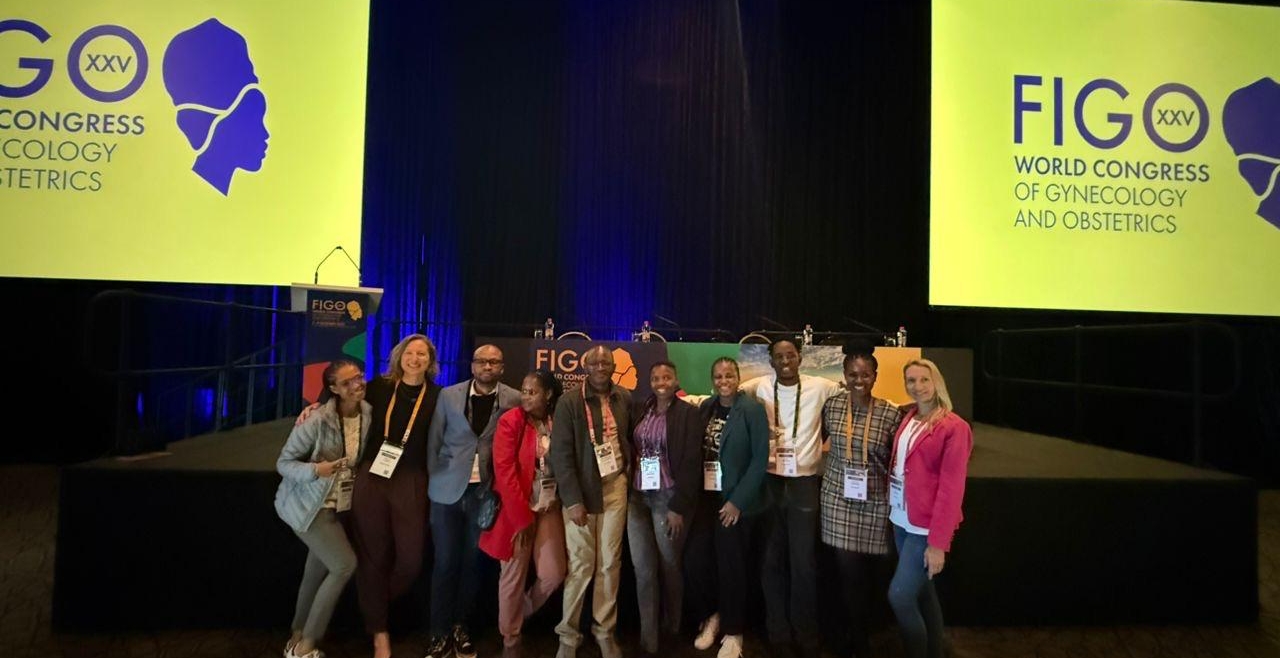 Team photo at a FIGO conference.