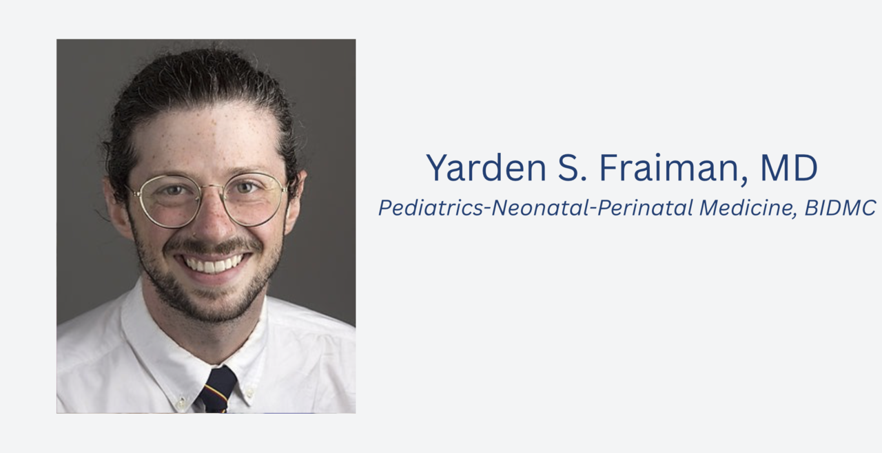 Yarden S. Fraiman, MD, smiling for the camera in a white shirt and tie.
