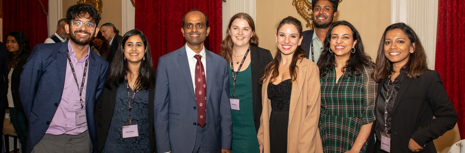 Members of the Sadhguru Center for a Conscious Planet team at Loeb House dinner.