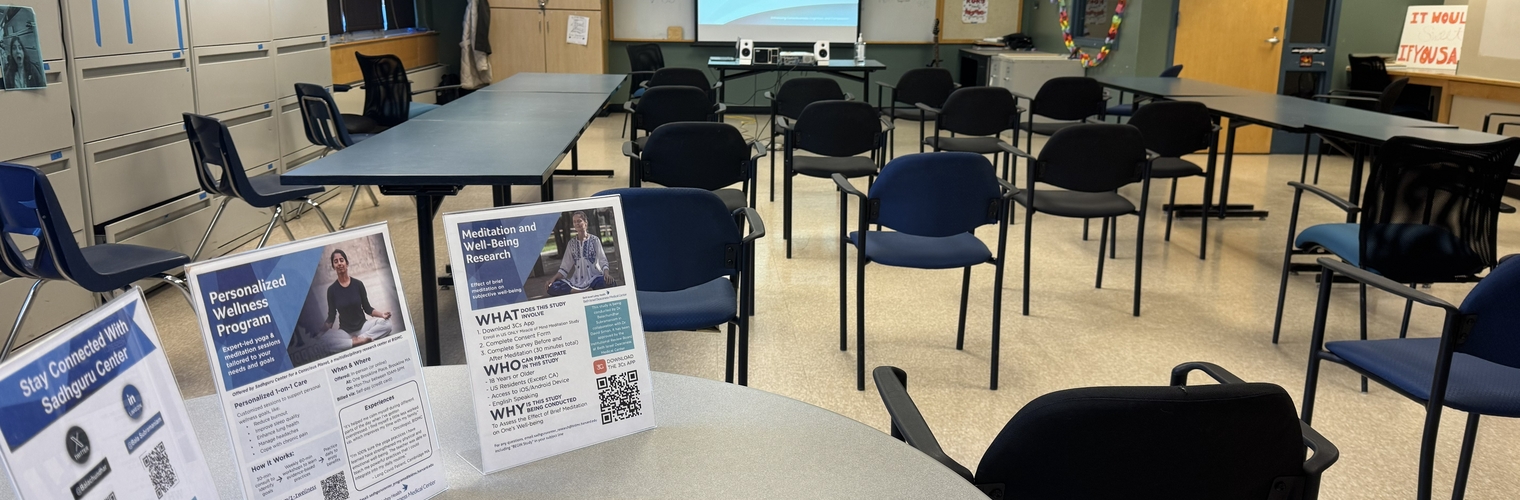 Setup for workshop at Newton Public School