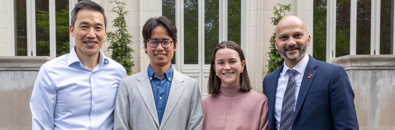 Photo of Dr. Robert Yeh, Dr. Kosuke Inoue, Natalie Wheeler, Dr. Dhruv Kazi