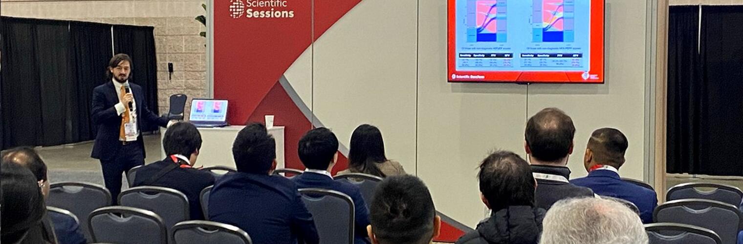 Dr. Strom presenting