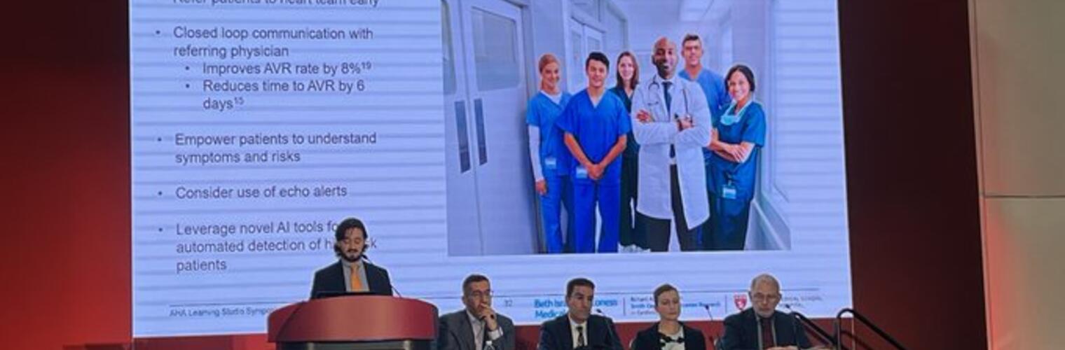 Dr. Strom presenting