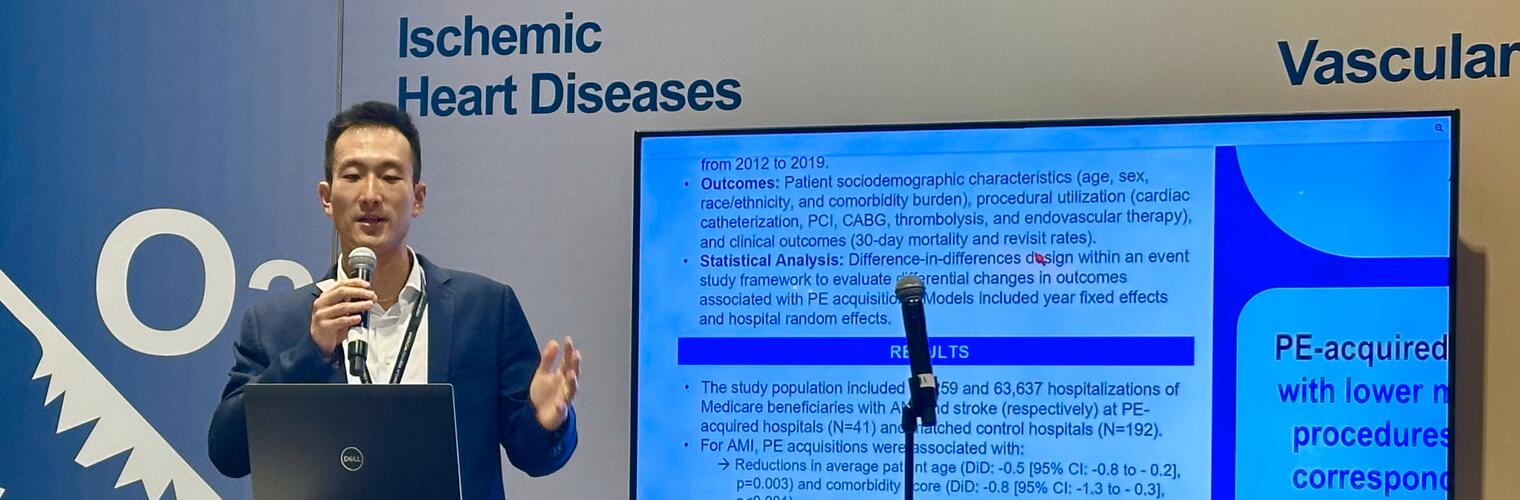 Michael Liu Presenting Poster ACC 2025