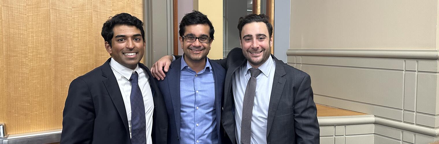 Rishi Wadhera and trainees