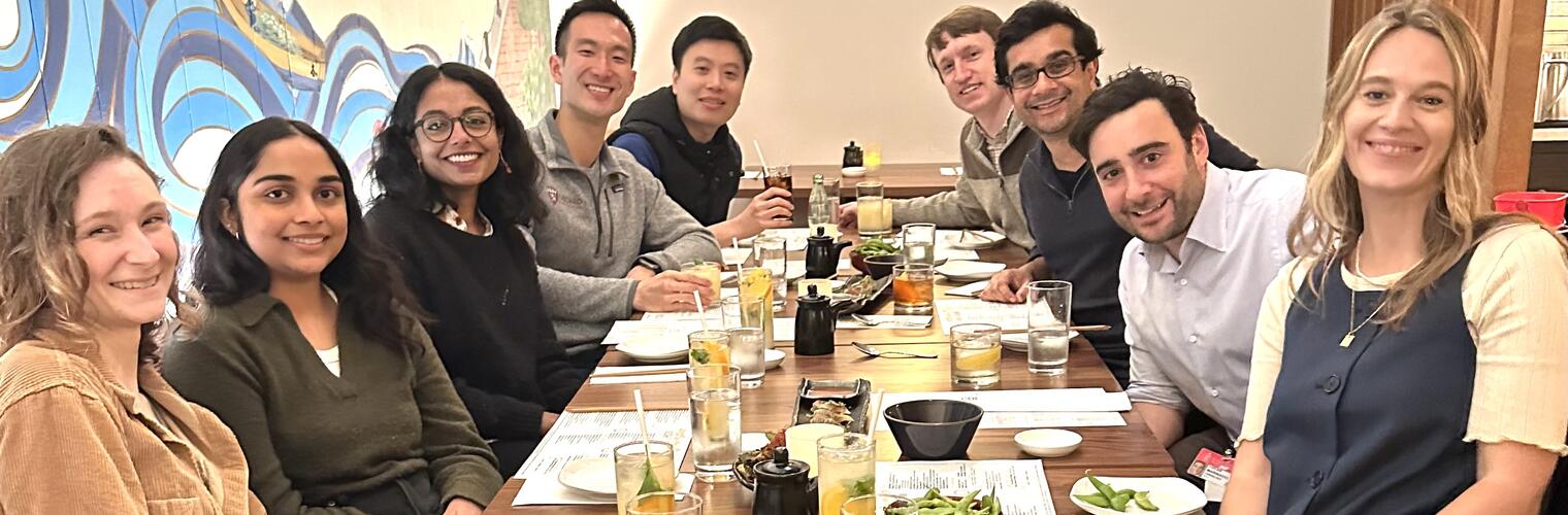 Health Care Policy team dinner - Rishi Wadhera