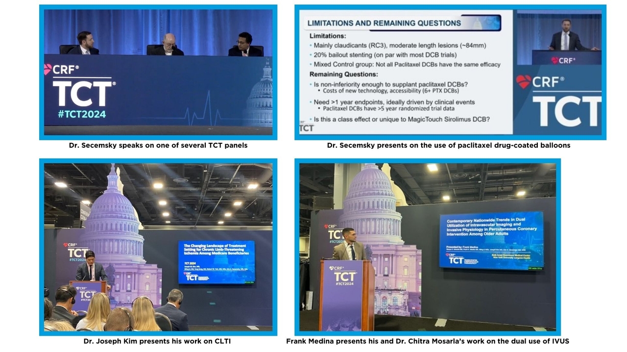 Dr. Secemsky speaks on a TCT panel