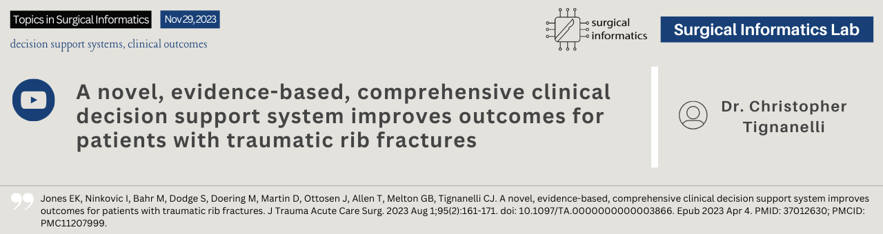 A novel, evidence-based, comprehensive clinical decision support system improves outcomes for patients with traumatic rib fractures