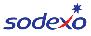 Sodexo logo with a star and red line
