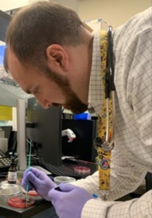 Dr. in Lab