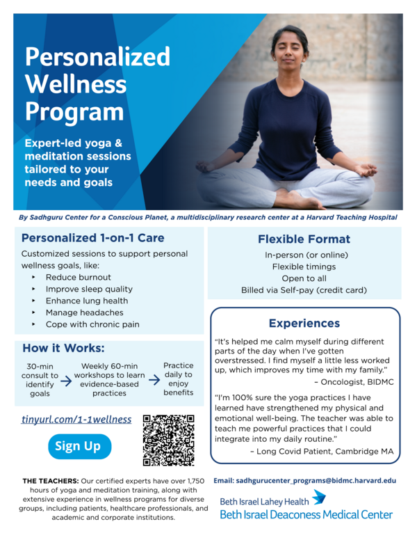 Personal Wellness Program Flyer