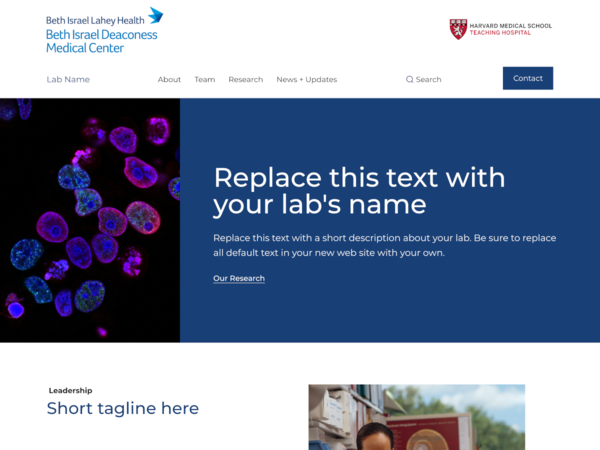 BIDMC Modern Lab Template