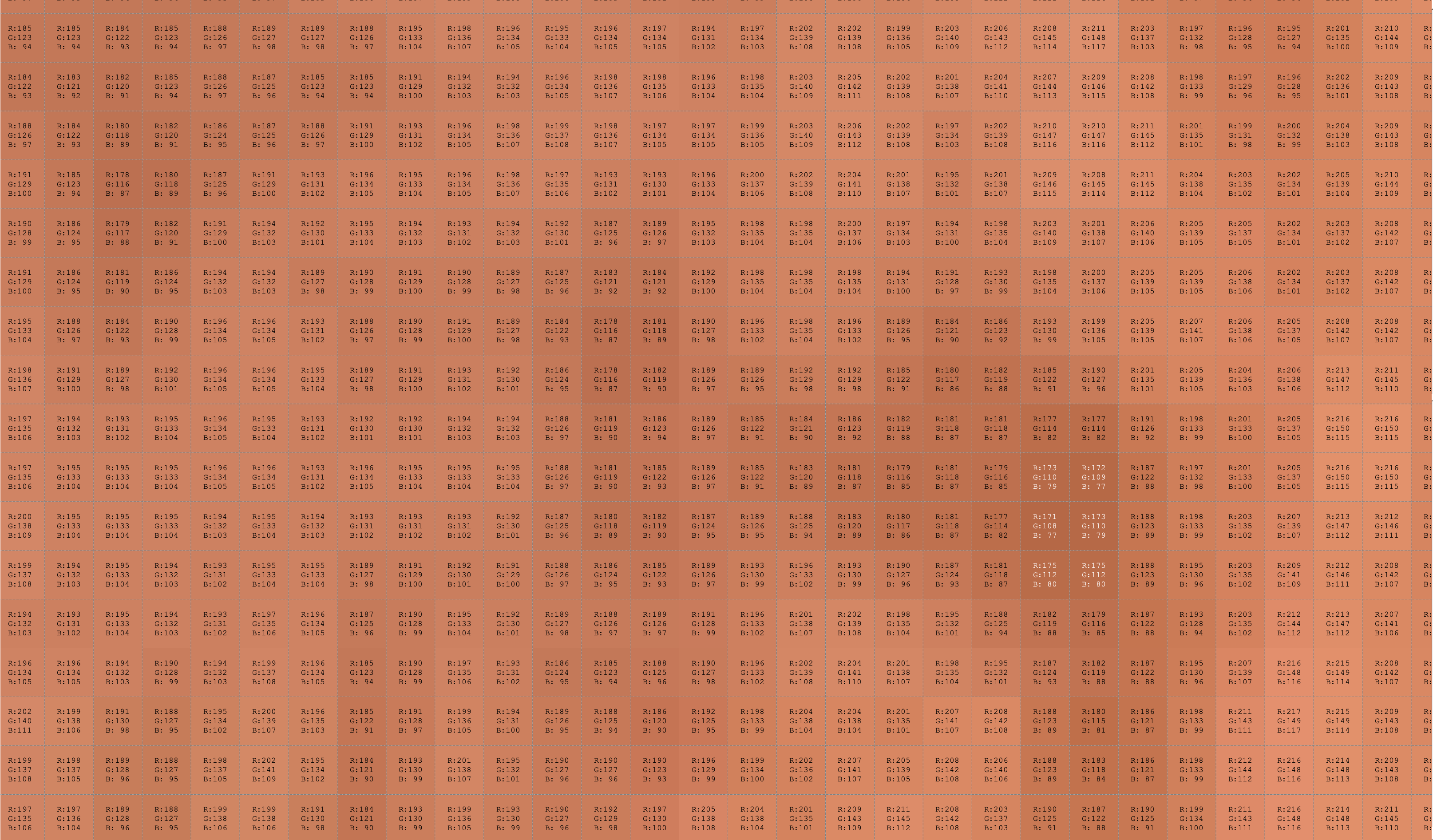 Pixellated image of skin